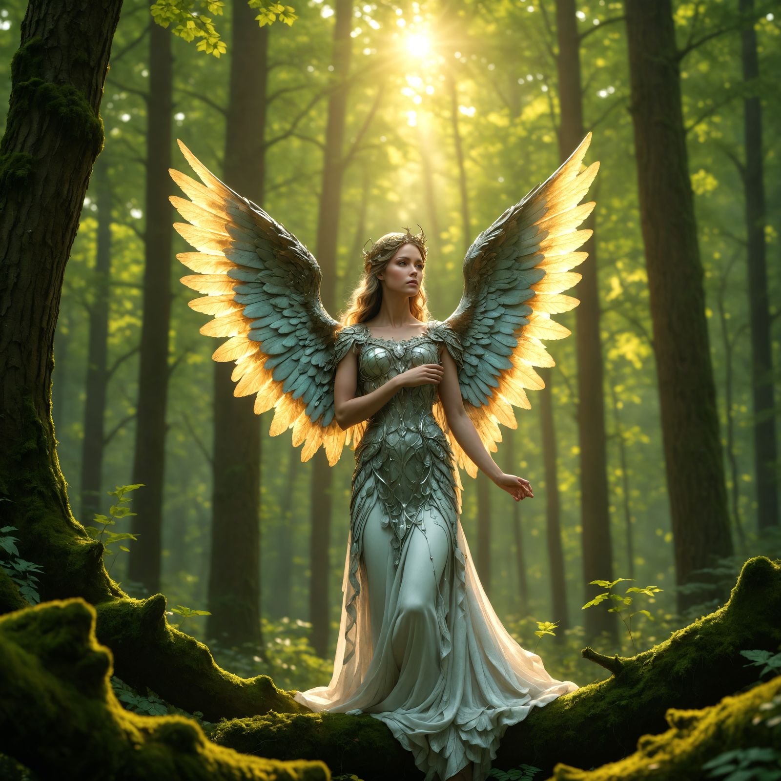Angel of the Forest in Ethereal Beauty
