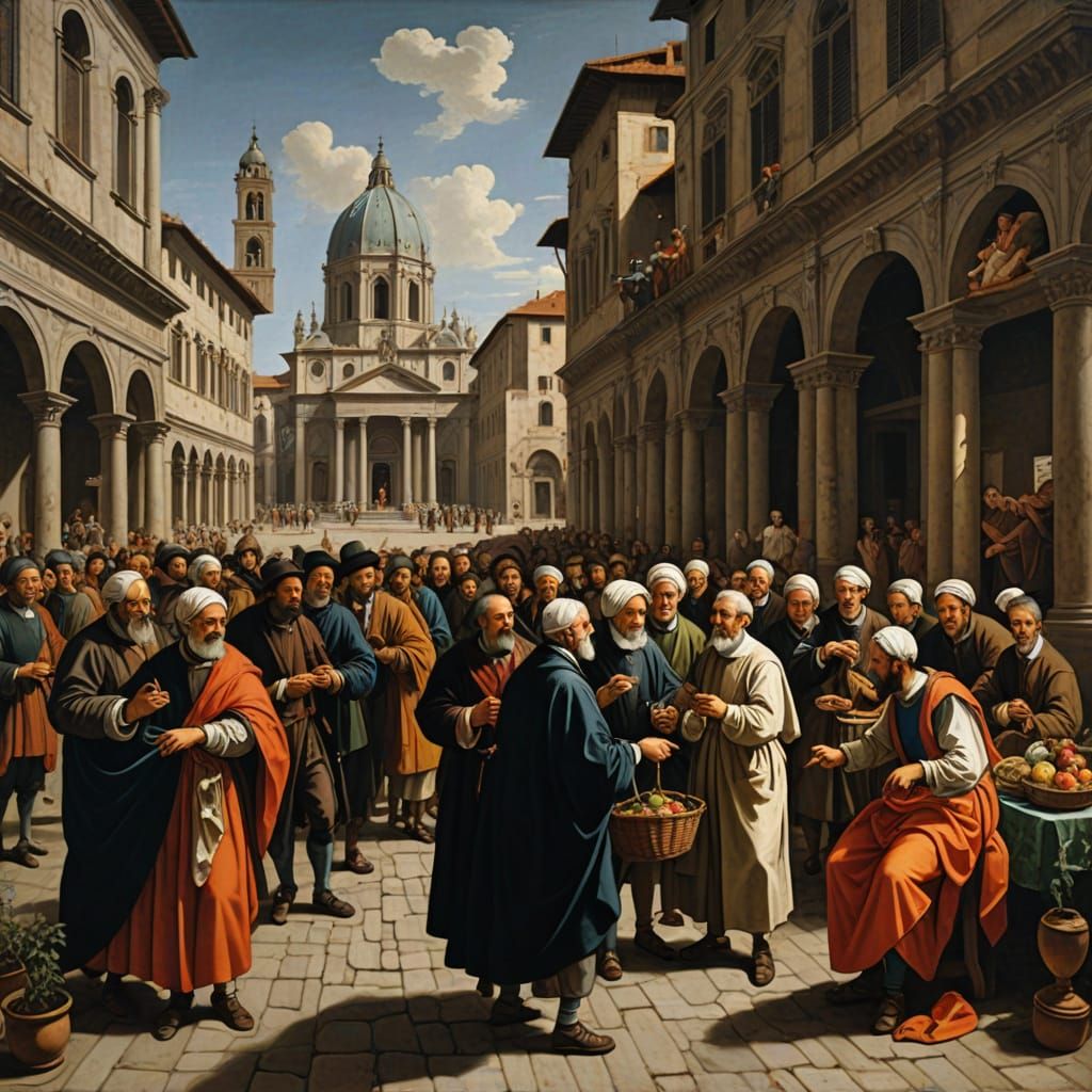 Vibrant Life in the Style of Florentine Mannerism