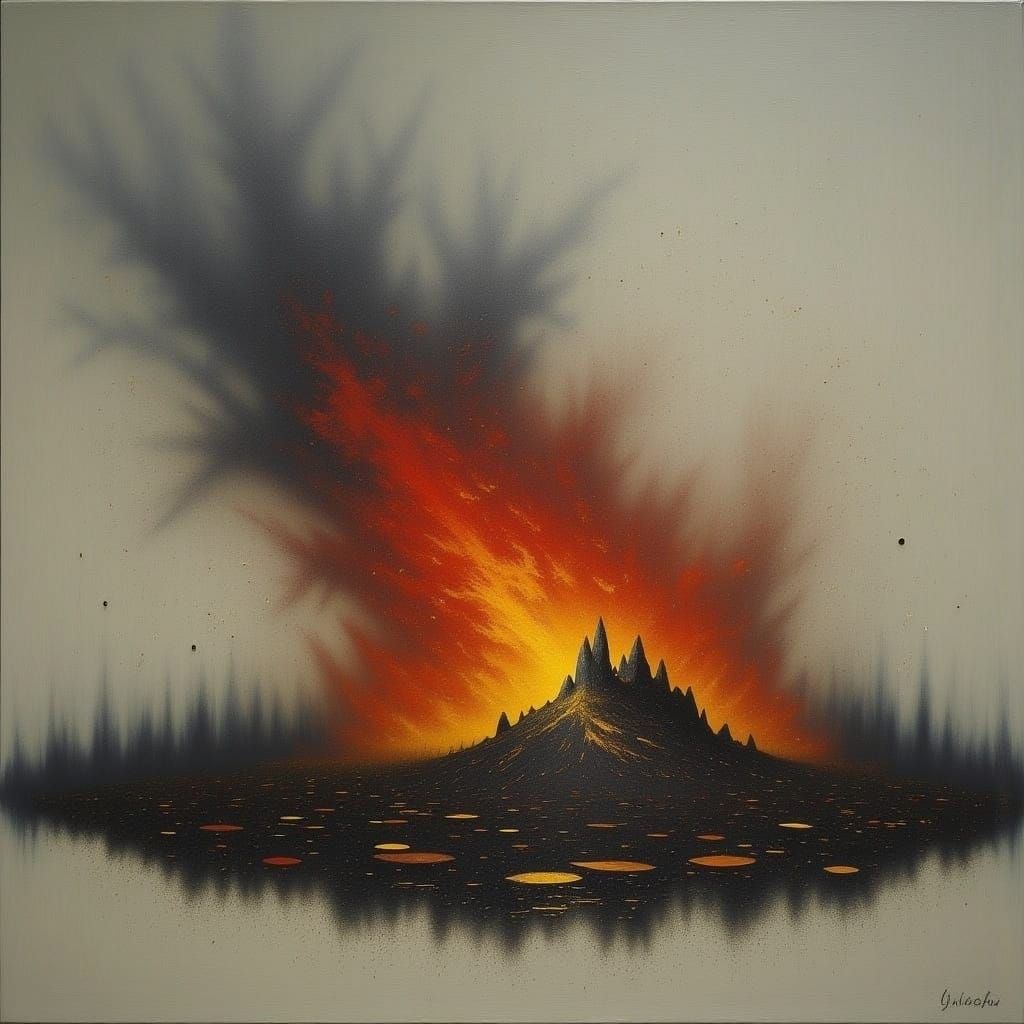 Bushfire in Indigo Noon Style