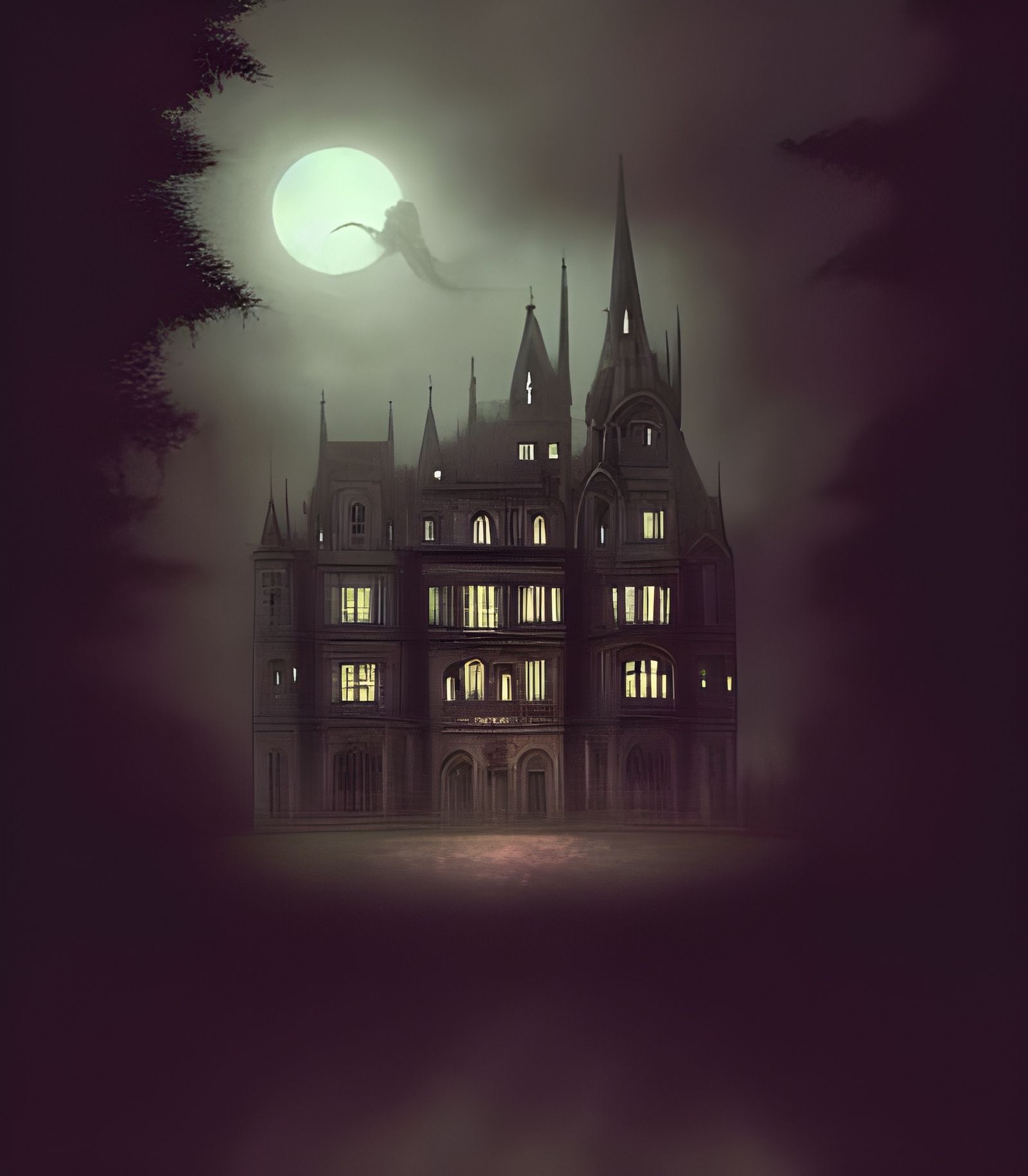 Eerie Haunted Victorian Palace by Studio Ghibli