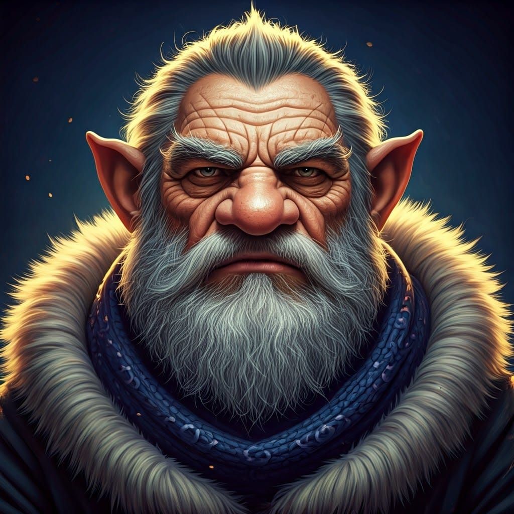 Grizzled Gruff Gnome Celestial Warlock