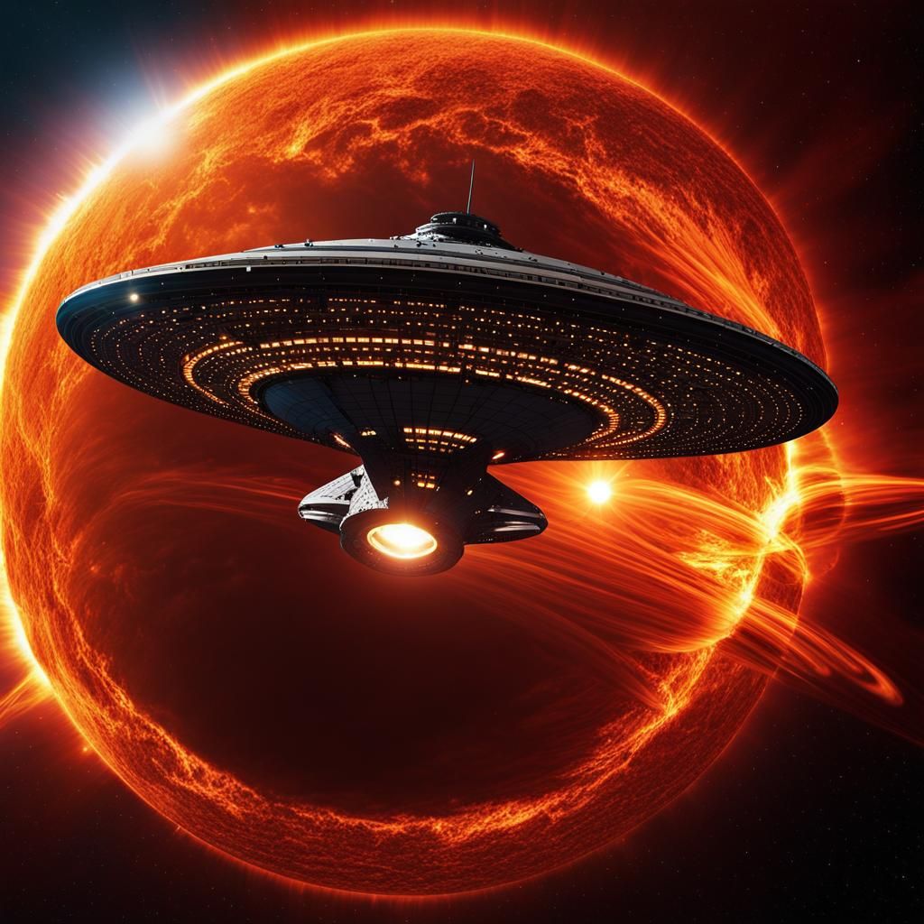 USS Torus fleeing an imminent supernova.