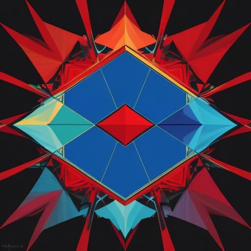 Suicideboys in Pop Art Style with Geometric Accents