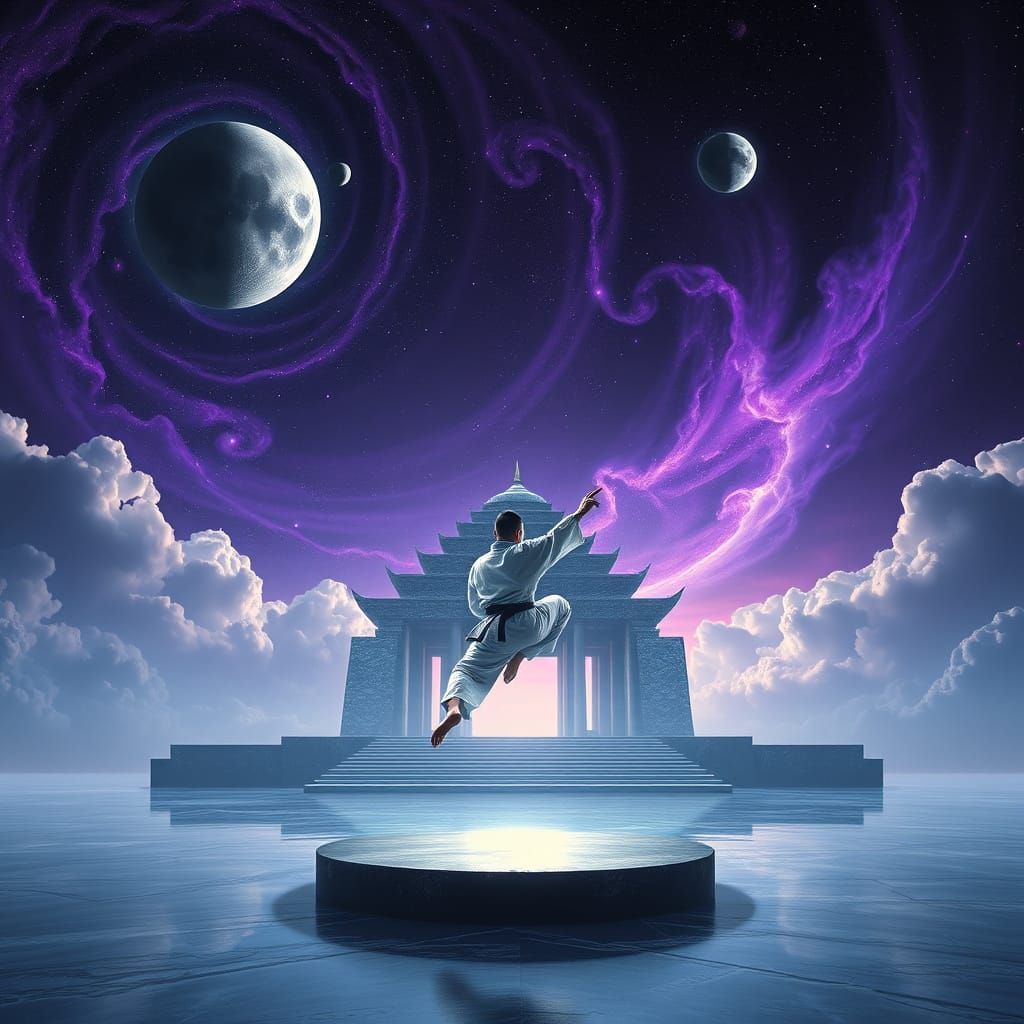 Celestial Karate Master in Obsidian Temple