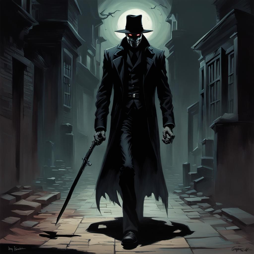Sinister Shadow Man Artwork