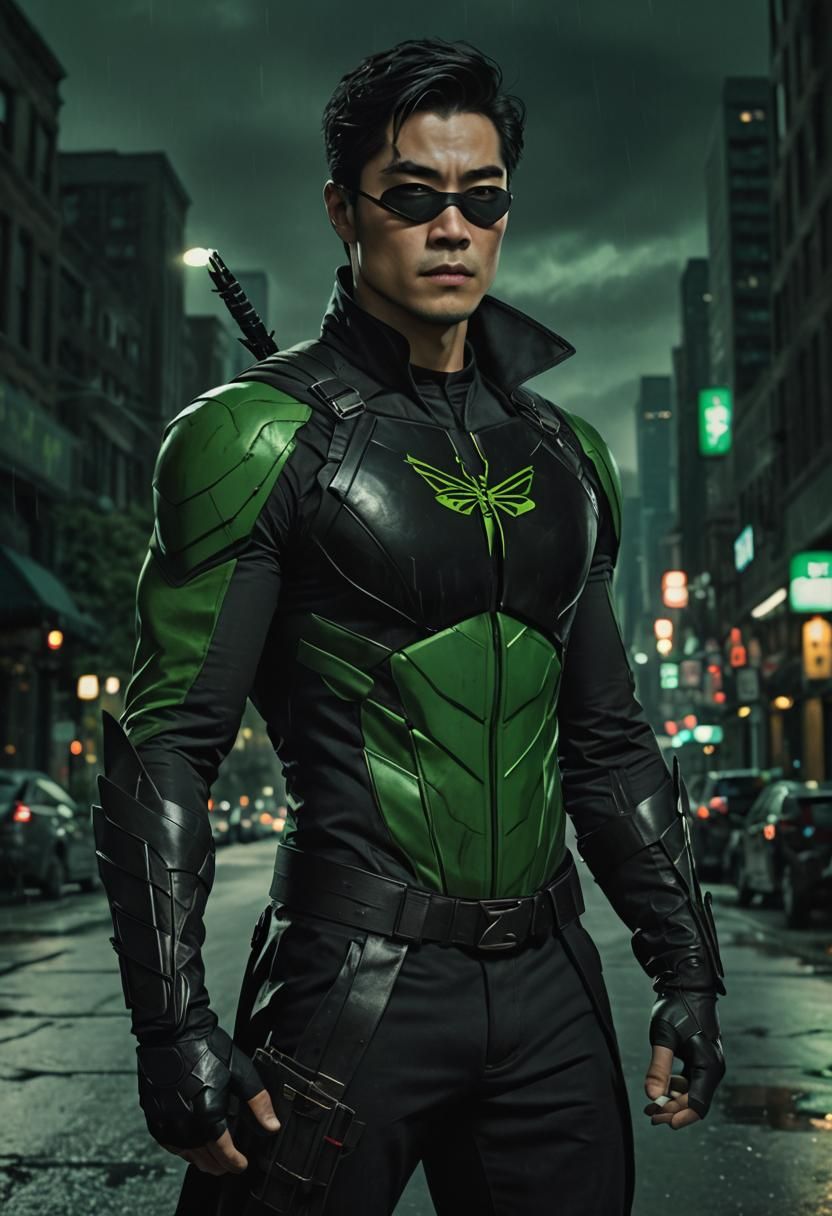 Superhero Vigilante in Chicago: Cinematic Comic Art