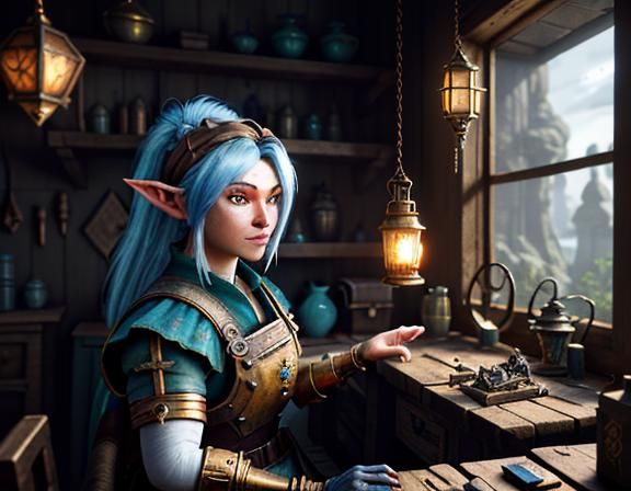 Gnome Repairs Automaton: 3D Game Art