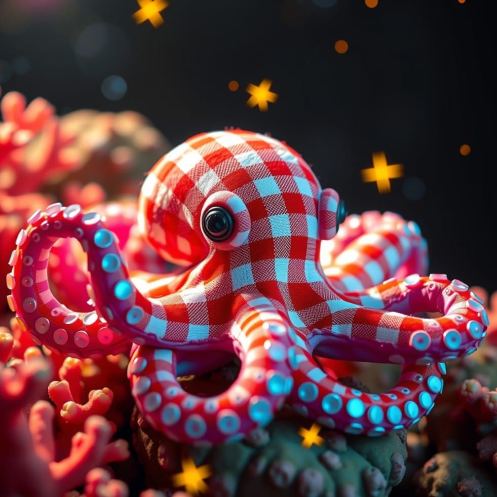 Gingham  octopus