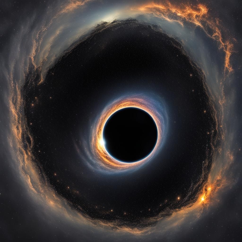 Black Hole Simulated View From the Sky