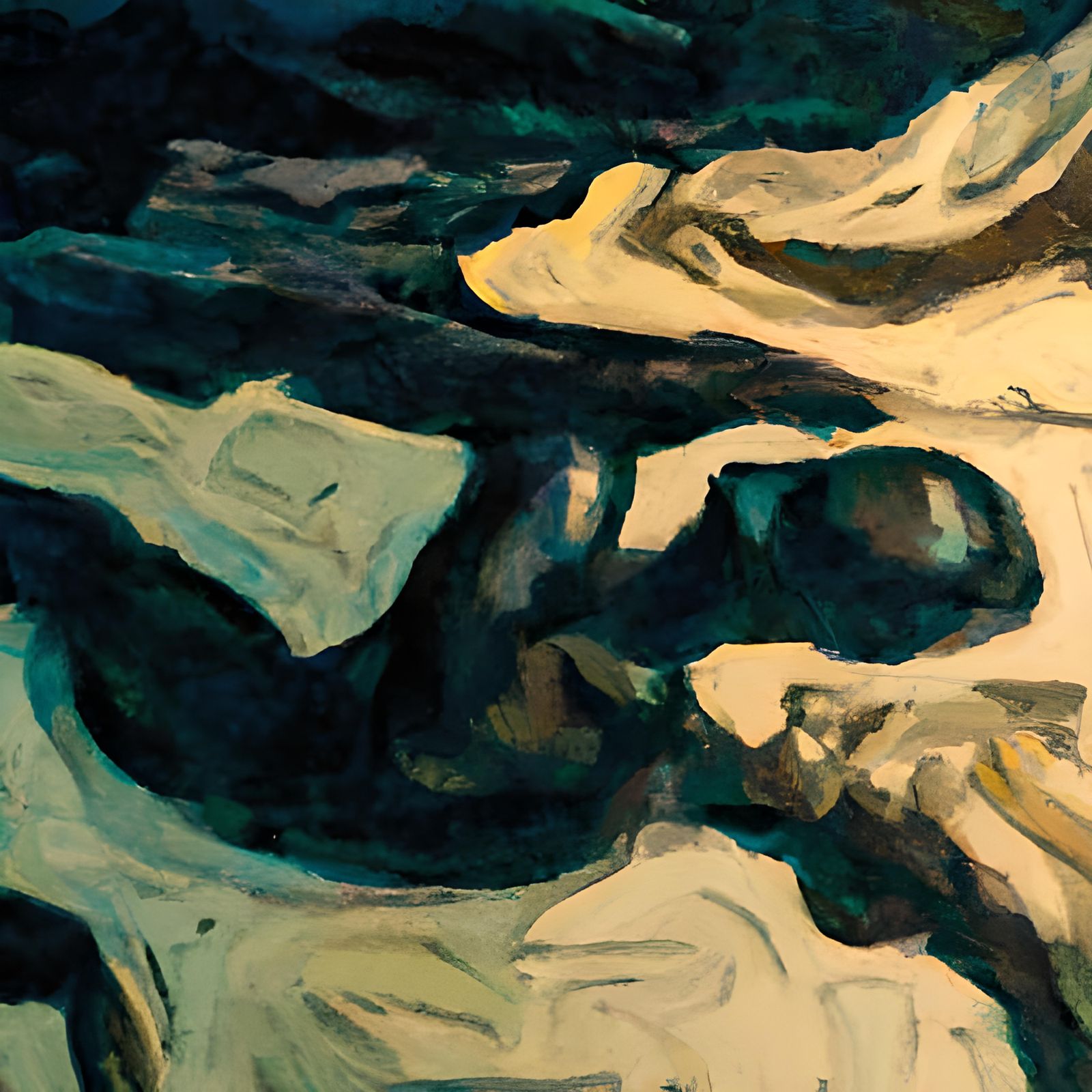 Surreal Melting Figure in Salvador Dali Style