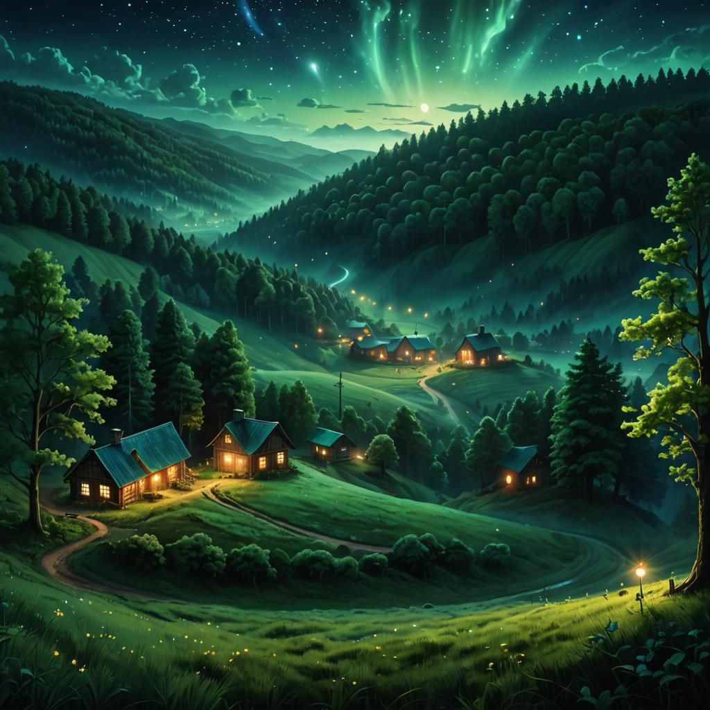 Mystical Farm in Enchanted Forest: Unreal Engine 5