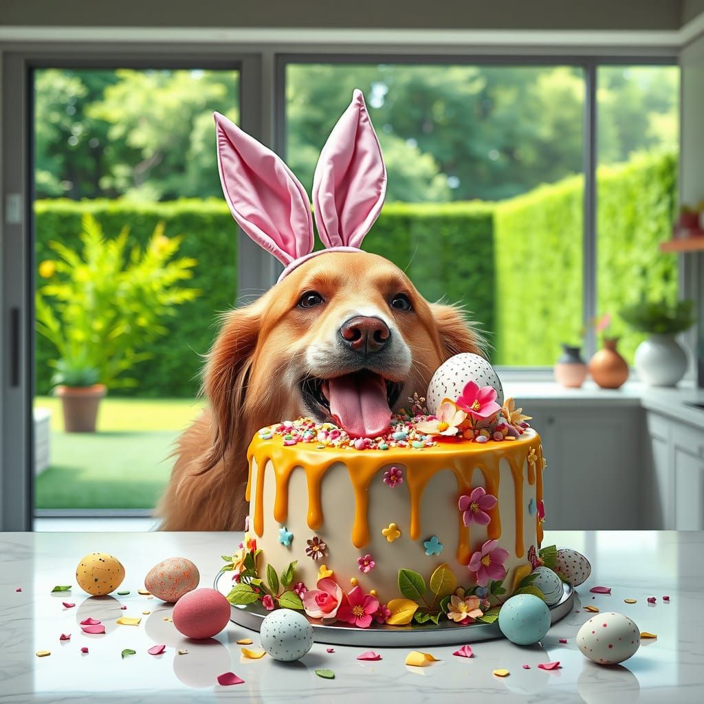 Whimsical Easter Celebration in a Bright Modern Kitchen