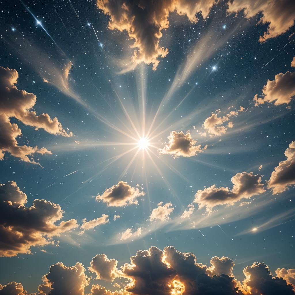 Celestial Nirvana: Stars Reflecting Divine Light