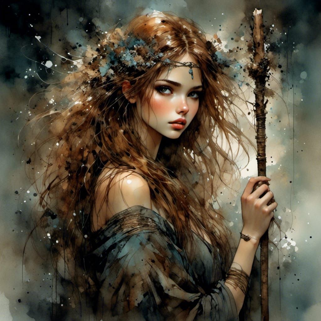 Forest Guardian with Ancient Staff