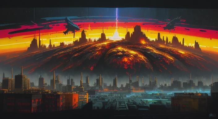 Alien Firefighters in Harbor District: Vivid Street Art