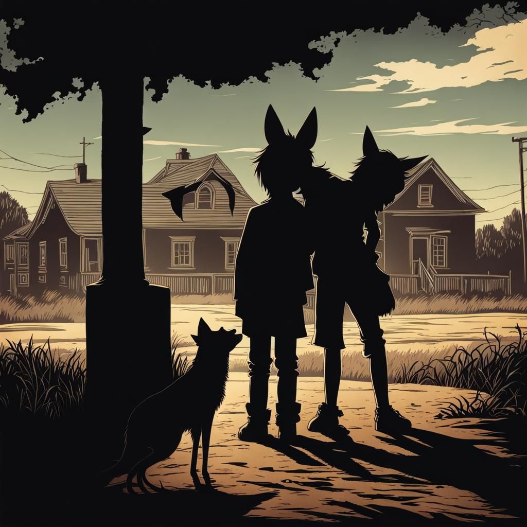 Children Watched by Wendigo Near Orphanage