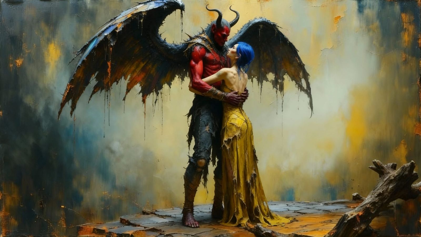 Couple Embracing in a Tender Moment