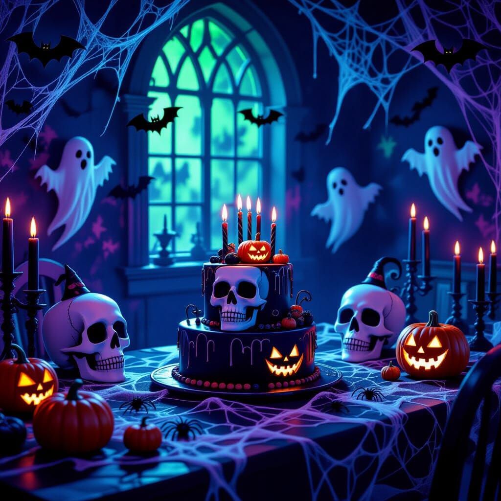 Haunting Halloween Birthday Party with Ghostly Games