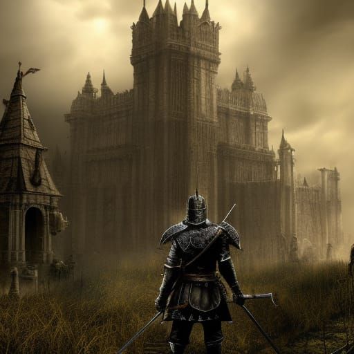 Epic Dark Souls Inspired Digital Matte Painting