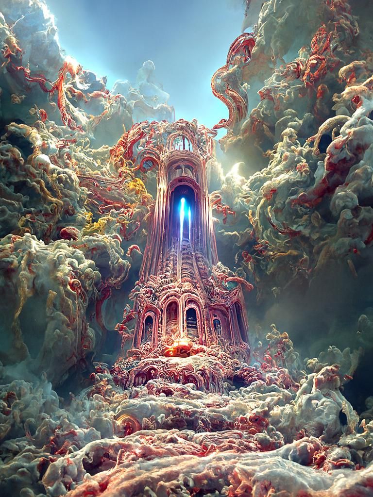 Mystical Tower in Hell: A Digital Rendering