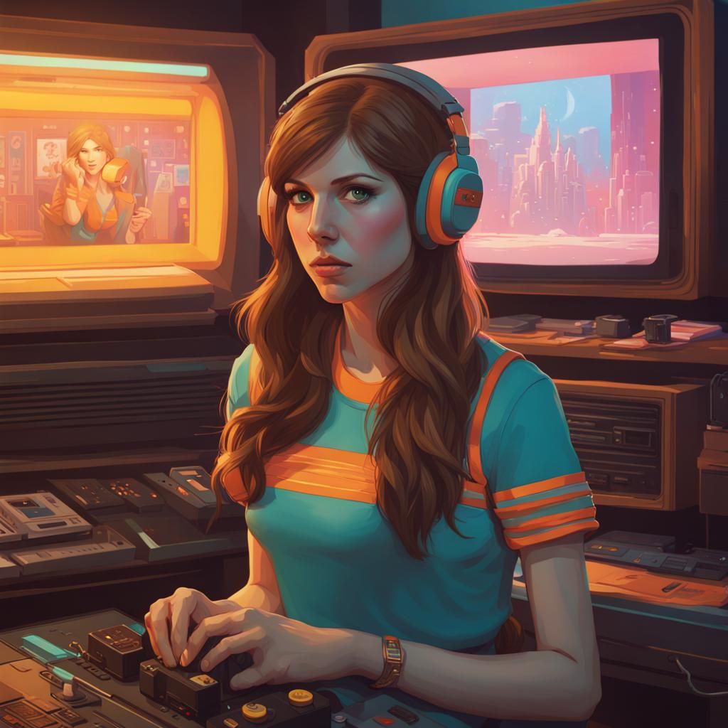 Anna Kendrick Plays Atari: 1980s Concept Art