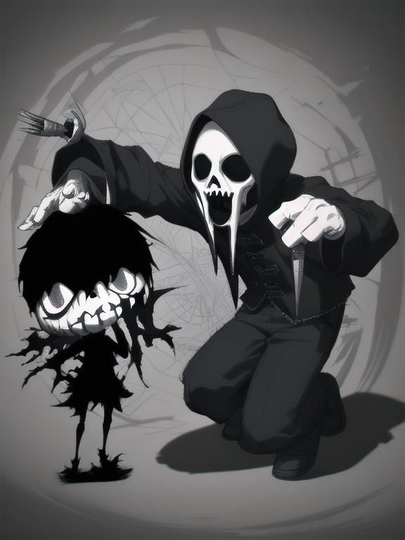 Wednesday Adam meets a new friend named Ghostface