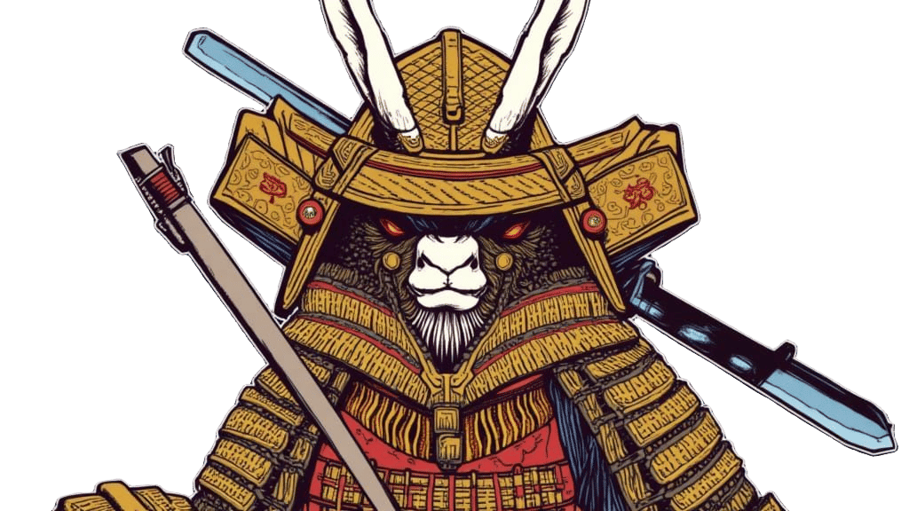 Capybara Samurai Wielding Katana in Armor