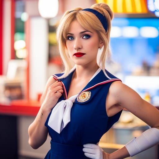 Sailor Moon Working at McDonald's: Modern Alternative