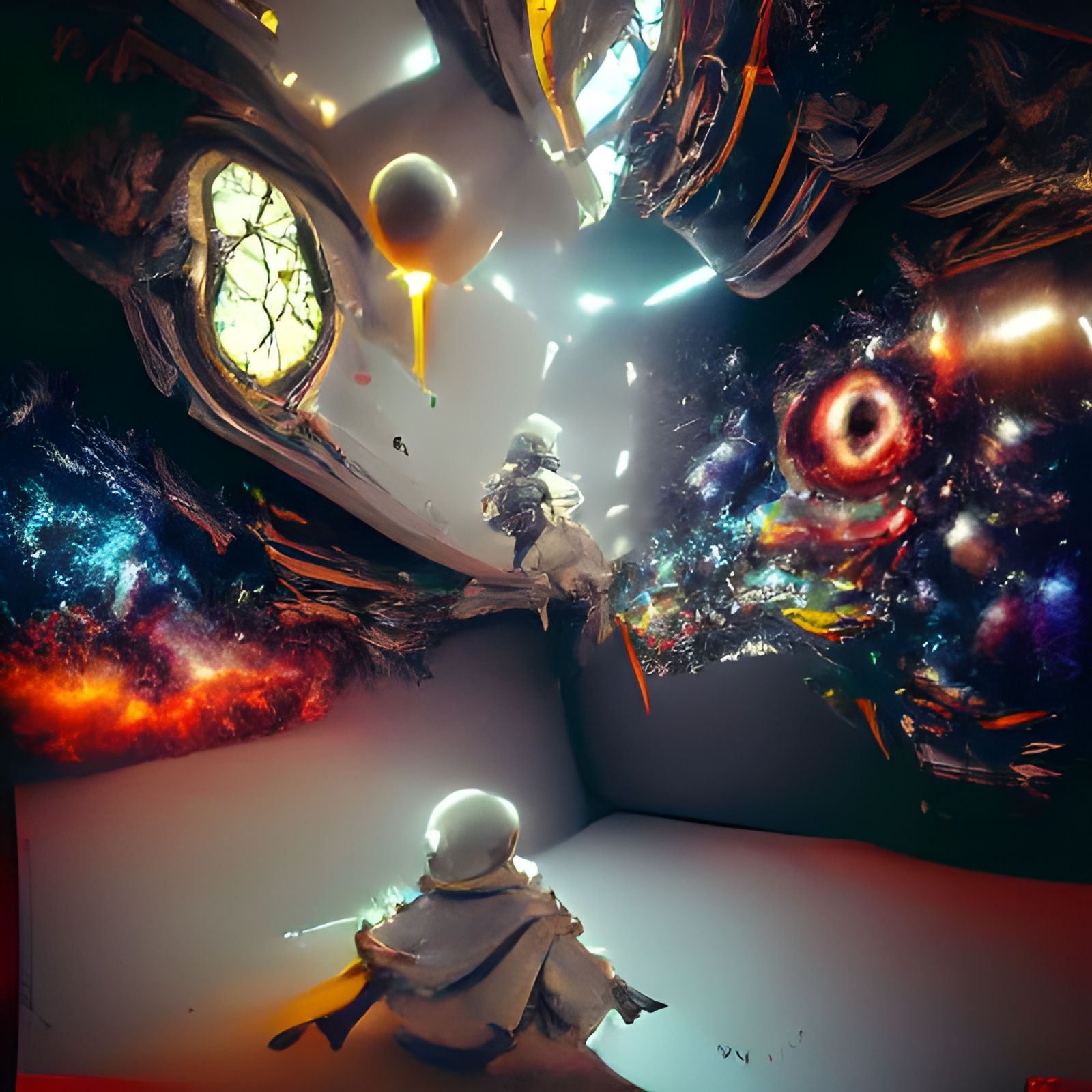 Trapped in Space-Time: A 3D Unreal Engine Render