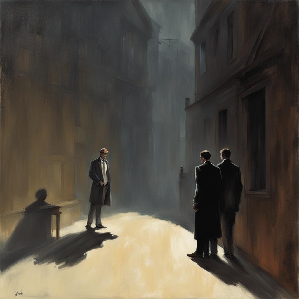 Sinister Shadows in Dark Fantasy Style