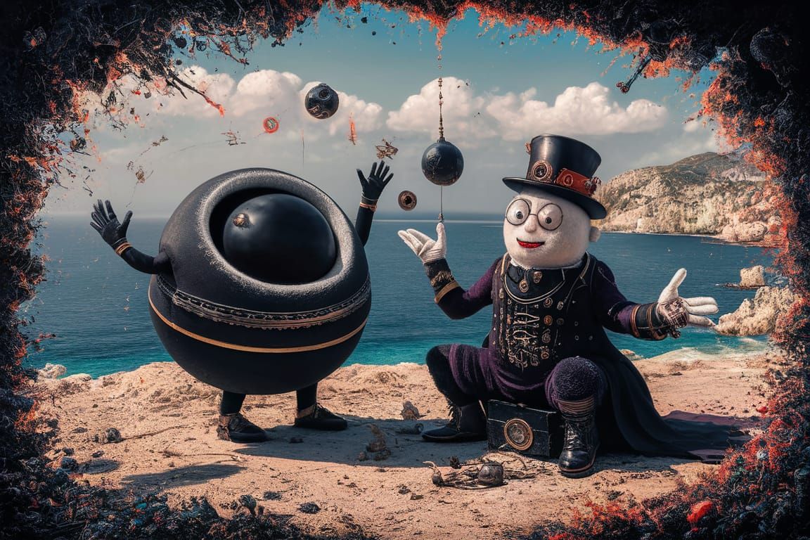 Steamplush Juggernaut and Black Hole on Aegean Coast