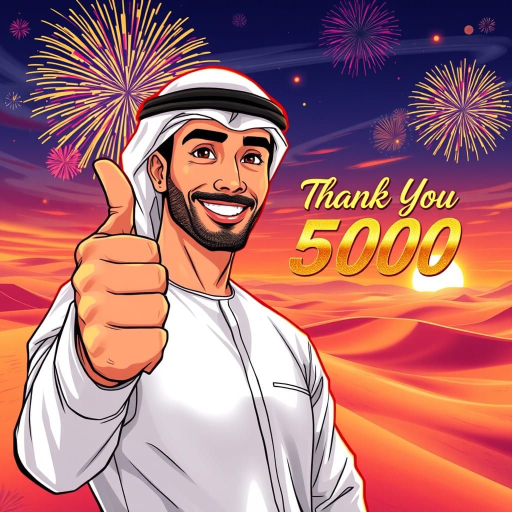 Confident Arab Gentleman Embracing Futuristic Culture in Vib...