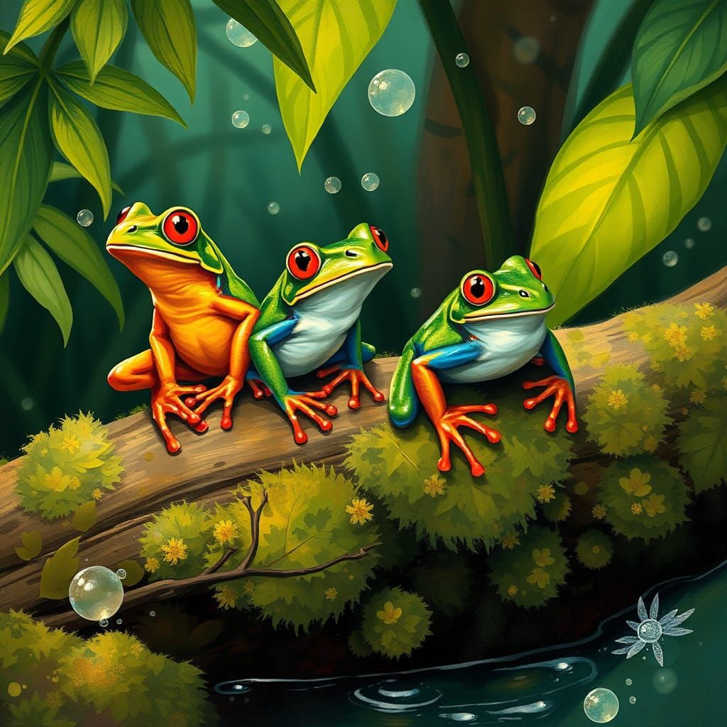 Exotic Frogs in Dreamlike Naive Landscape