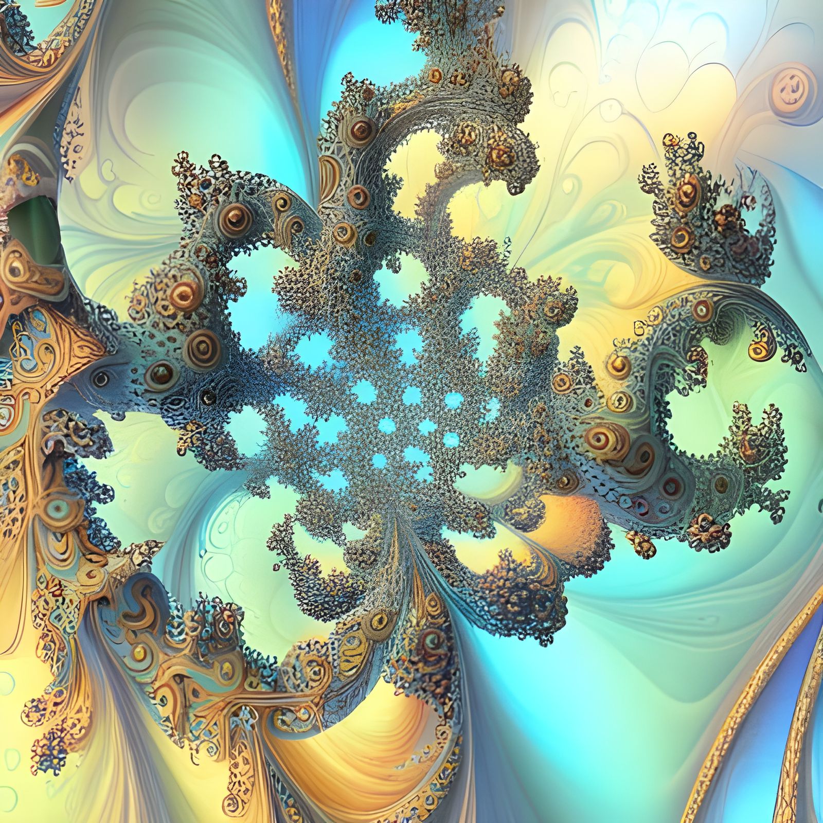 Vibrant Fractal Nanotechnology in 3D Visions