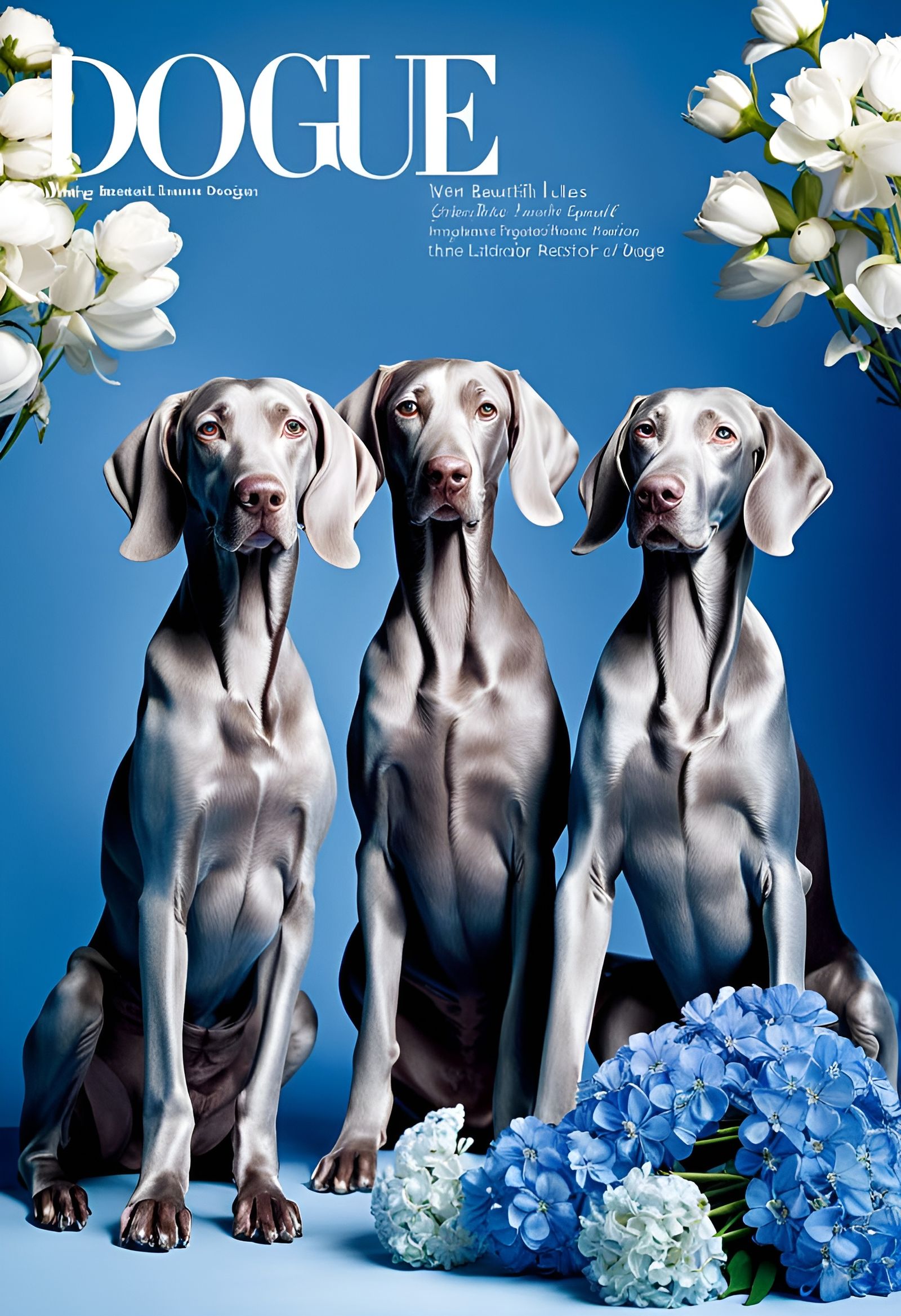 DOGUE: Featuring Weimaraner Ghost Dogs