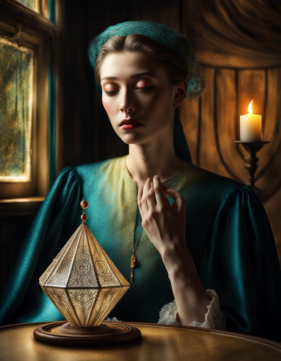 Magical Biological Prism in Ethereal Photorealistic Style