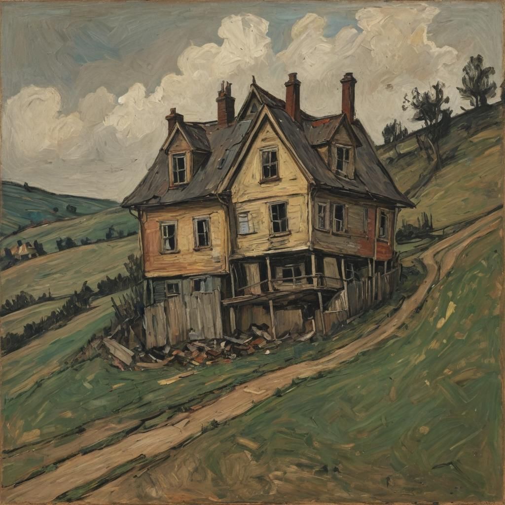 House on Hill in Auerbach Style