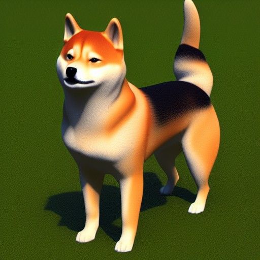 Ultra HD Realistic Shiba Inu Symbol