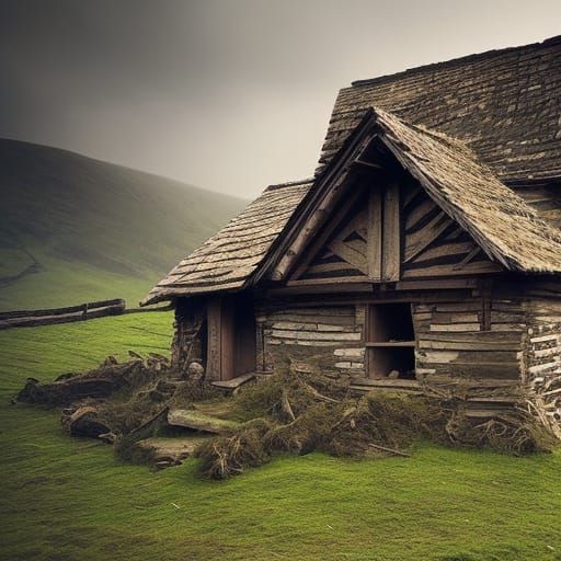 Apocalyptic Wales: Abandoned Villages in Digital Painting