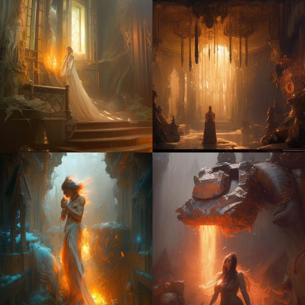 The White Witch in Narnia: Hyperdetailed Oil Painting