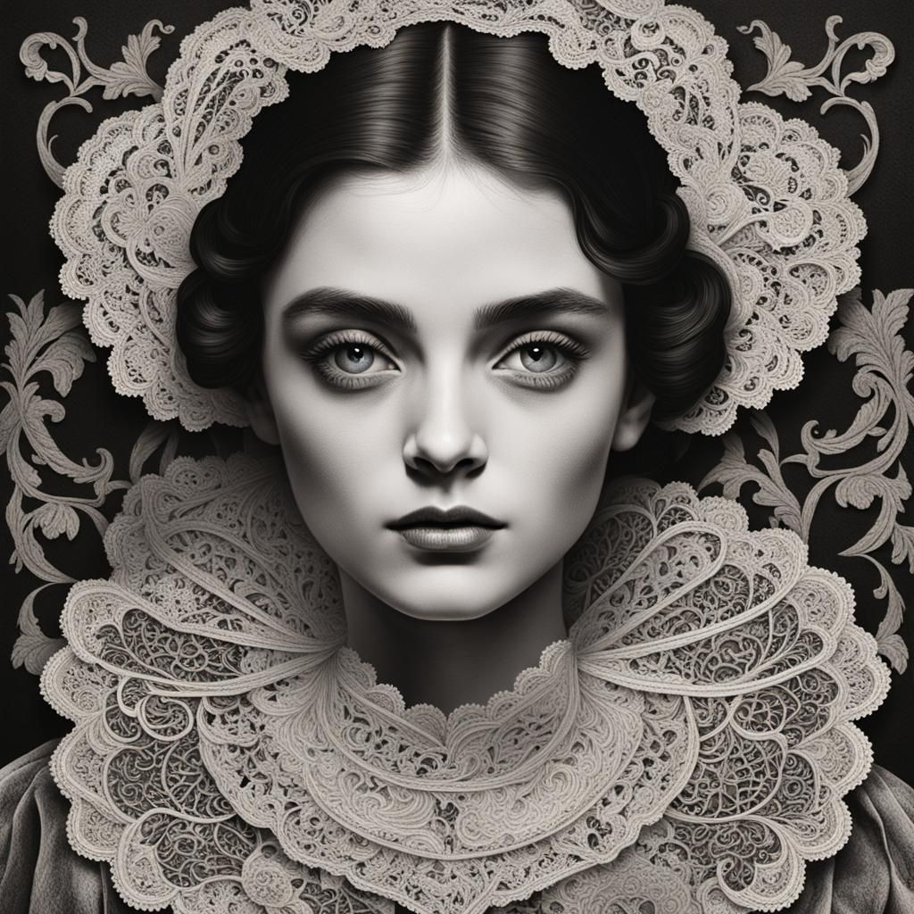 Intense Portrait in the Style of Gustave Doré