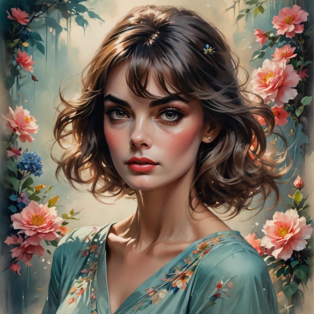 In the style of Jean Shrimpton