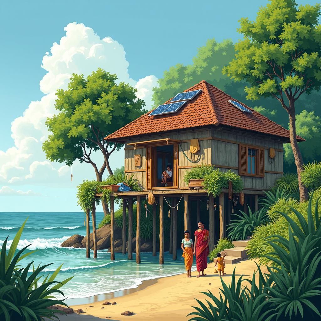 Climate-Resilient Homestead in Coastal Bangladesh: Folk Art ...