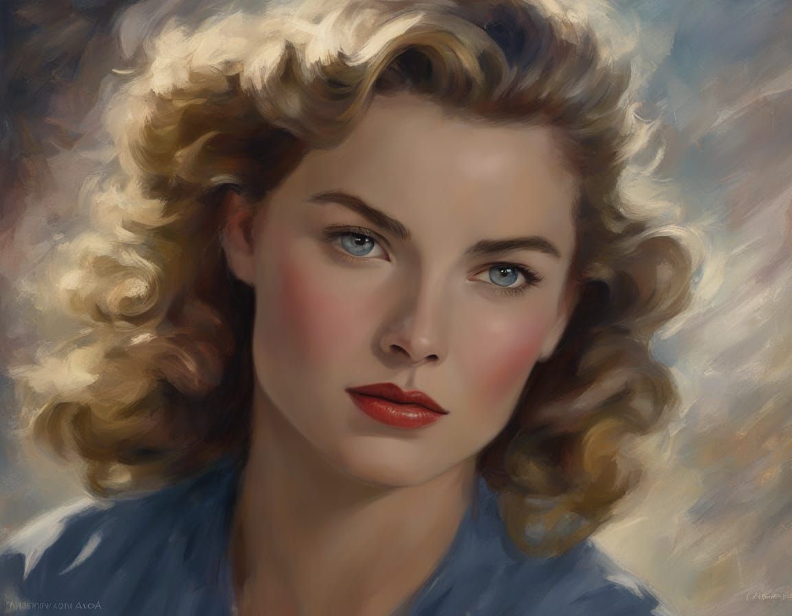 Hyperrealistic Portrait in Impasto Chalk Art Style