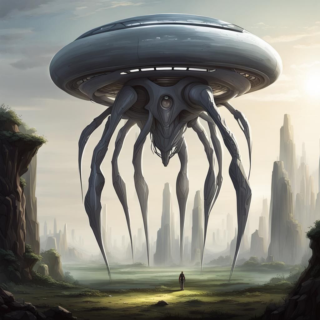 Gigantic Humanoid Bio-Starship