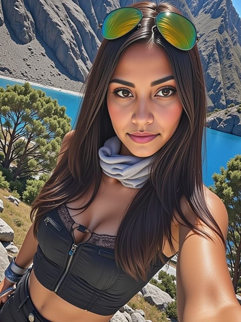 Cyberpunk Landscape of a Futuristic Cityscape in 2025