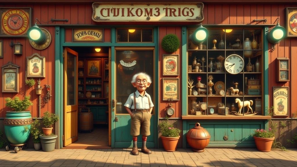 An old fashioned toy store