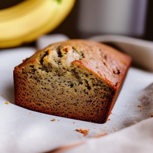 Delicious Banana Bread Captured with Natural Lighting