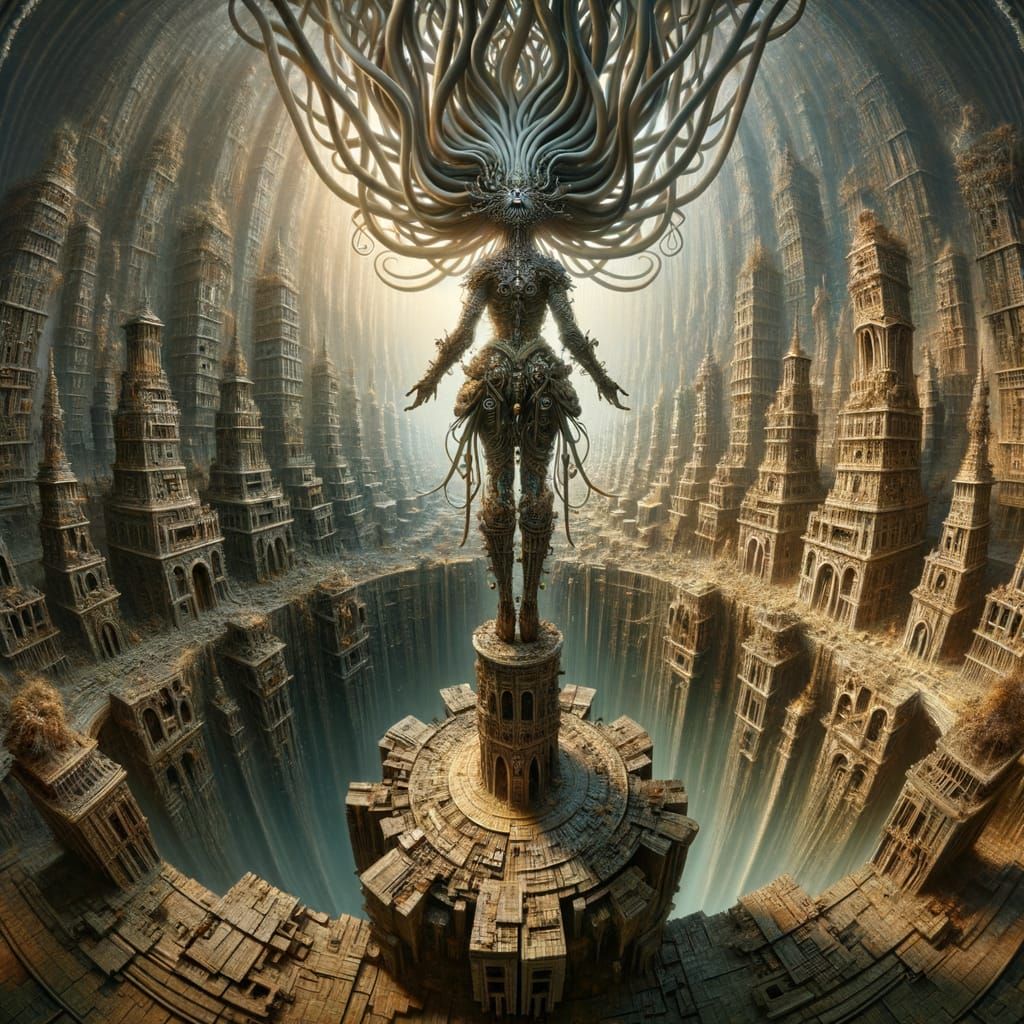 Mystical City Leader Harnessing Mana Bolts