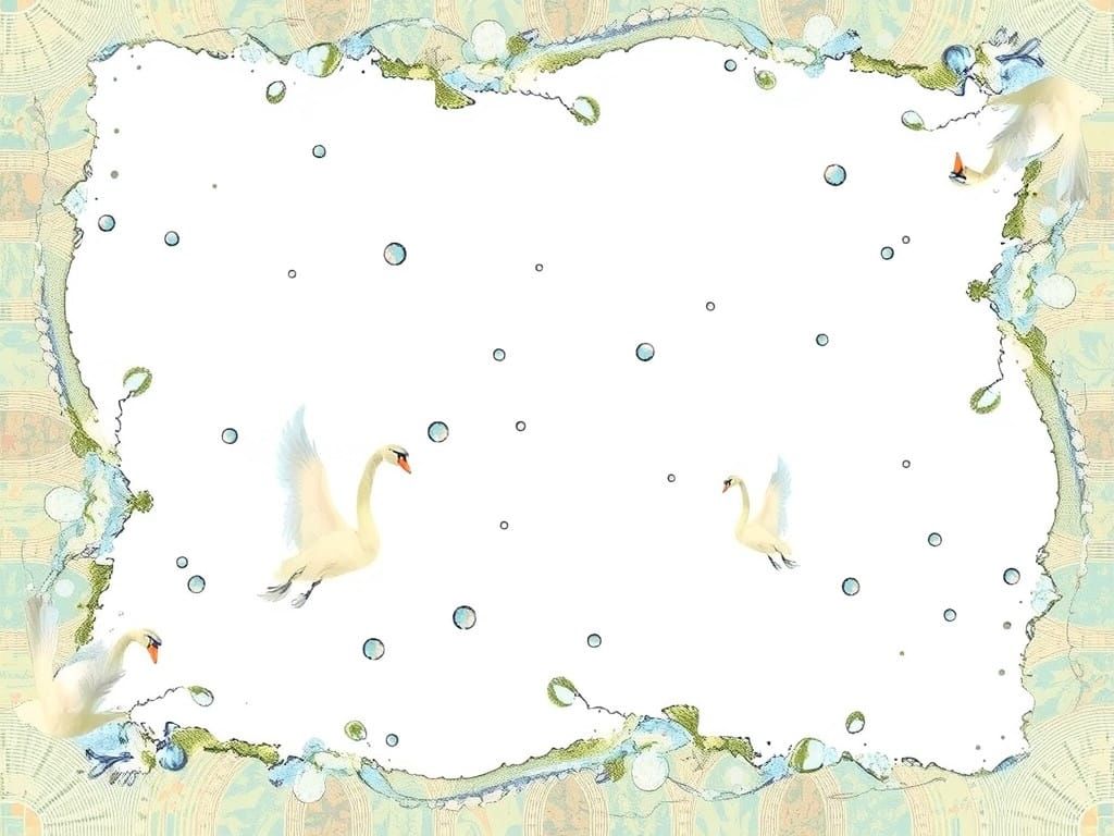 Hyperrealistic Swan Scene in Vibrant Colors